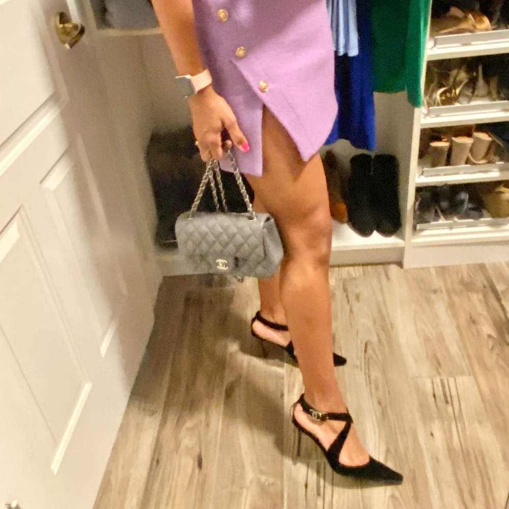 Chanel Slingback CC Interlocking Buckles Pumps